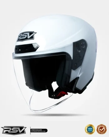 RSV NEW WINDTAIL WHITE GLOSSY SINGLE VISOR