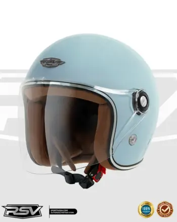RSV SC HIJAB RETRO CLASSIC HELM HALF FACE - BABY BLUE HELM HIJAB