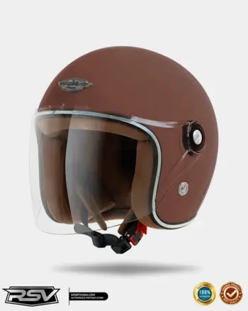 RSV SC HIJAB RETRO CLASSIC HELM HALF FACE - COCOA SWEET  HELM HIJAB
